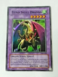 Yu-Gi-Oh Fiend Skull Dragon Legacy of Darkness HOLO LOD-039 Unlimited Super Rare - Picture 1 of 3