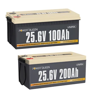 24V 200Ah 100Ah Lithium Batterie LiFePO4 Akku mit BMS für Solar Off-Grid System - Afbeelding 1 van 56