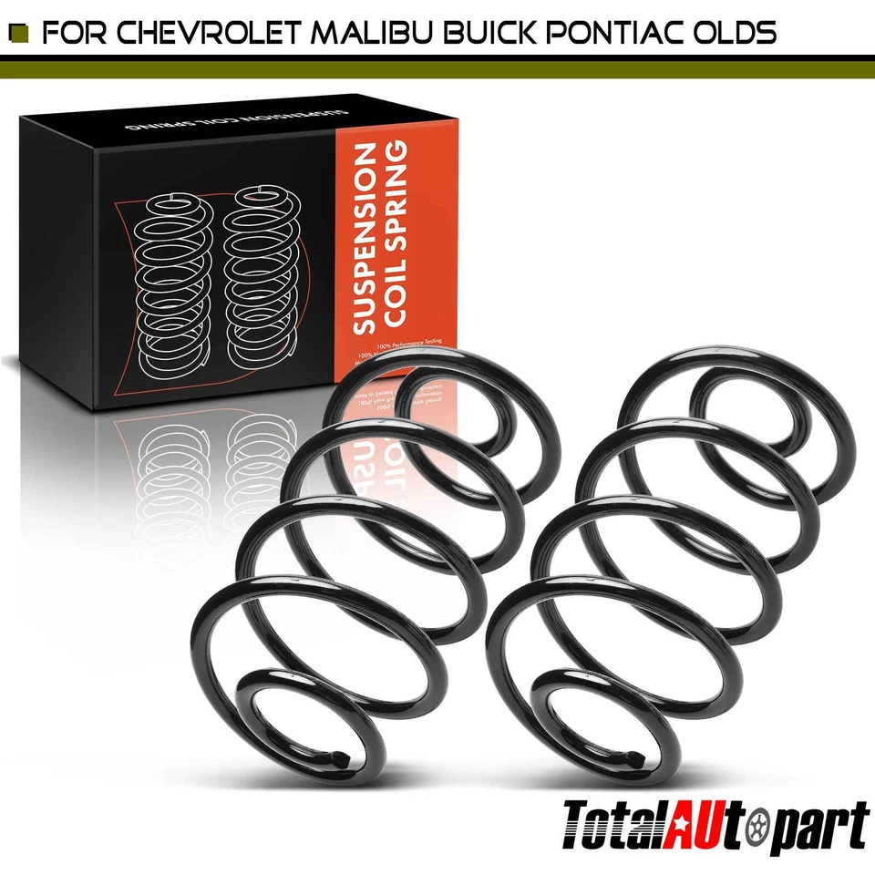 2Pcs Coil Springs for Chevrolet Malibu Monte Carlo El Camino GMC Olds Buick Rear - Image 1 of 4