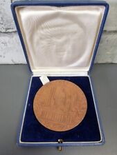 400th Anniversary Helsinki Helsingfors Finland Medallion Medal Bronze 1950