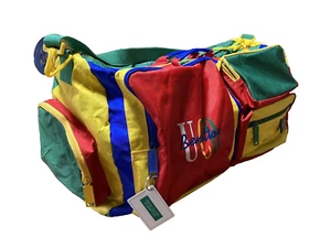 Bolso de Lona Vintage United Colors of Benetton Multicolor Tamaño 24 x 12.6 x 12.6 pulgadas - Imagen 1 de 9