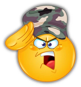 Smile Military Car Bumper Sticker Decal - Picture 1 of 1