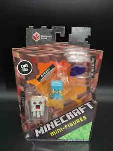 Minecraft Sammlerfiguren Set L (3er-Pack), Serie 3 Ghast, Steve?, Endermite - Bild 1 von 2