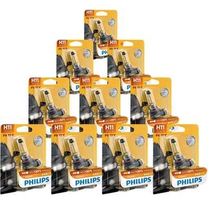 10x Philips Vision H11 Halogen bis zu 30% mehr Licht 55W 12V Autolampen - Bild 1 von 4
