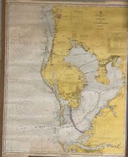 Vintage Tampa Bay And St. Joseph Sound NOAA 1972 Nautical Map Number 1257