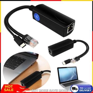 Gigabit PoE Splitter 48V to 5V 4A USB C Adapter IEEE802.3af/at for Raspberry Pi5 - Afbeelding 1 van 15
