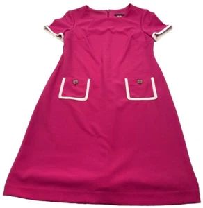 Tommy Hilfiger Women’s Dress 4 Pink And White Preppy Work Business Formal - Used - Picture 1 of 8