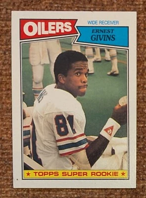 1987 Topps Ernest Givins #310 Oilers RC NM - Image 1 of 2