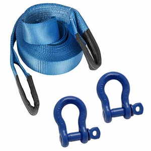 5M 4x4 Offroad Abschleppseil Schwerlast Abschleppgurt & 2 x 7/8 Schäkel Bergeset - Bild 1 von 1