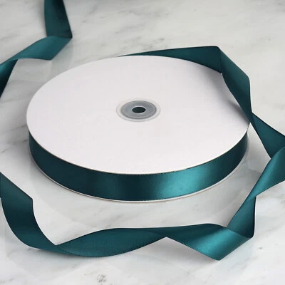 CINTA DE SATÉN BRILLANTE de un solo lado de 7/8" x 100 yardas - FAVORES de boda artesanía costura Foto 1 de 4