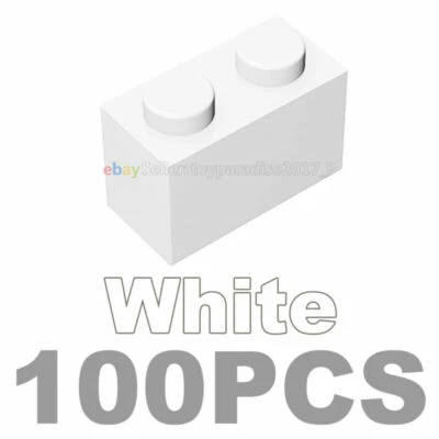 100 nuevos ladrillos transparentes 1x2 pieza a granel 3065 bloques de construcción ladrillos trans 1x2 Foto 1 de 4