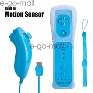 Wireless Bluetooth Remote Controller with Motion Plus Nunchuck for Wii & Wii U - Picture 1 of 40