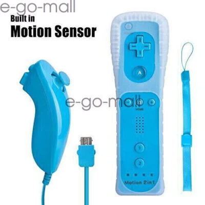 Wireless Bluetooth Remote Controller with Motion Plus Nunchuck for Wii & Wii U - Image 1 of 4