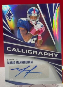 2024 Panini Phoenix Calligraphy Mario Manningham Auto Giants #C-MMH - Picture 1 of 1