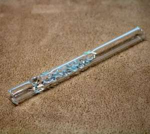 12cm / 4.7" Glass Smoking Pipe - Picture 1 of 7