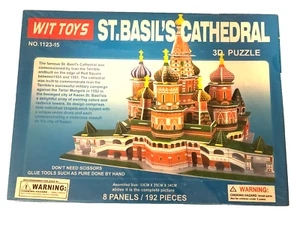 Wit Toys 3D Puzzle St. Basil Cathedral 192 Pieces # 1123-15 New Sealed - Picture 1 of 8