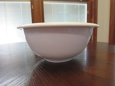 Crate & Barrel Medium 11” Hue White  Porcelain Fruit Or Mixing Bowl - Image 1 of 4