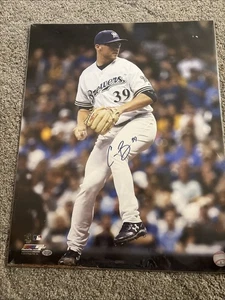 CY Young Pitcher CORBIN BURNES  Signed 16x20 Canvas  AUTO - JSA Orioles Brewers - Picture 1 of 2