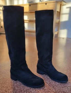 Jimmy Choo Yard Suede Tall Whisky Boots Size EU 40 (AUS 9.5) - Picture 1 of 10