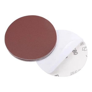 5-Zoll-PSA-Schleifscheibe Aluminiumoxid selbstklebendes Rückenschleifpapier 180 Körnung 10 Stück - Bild 1 von 5