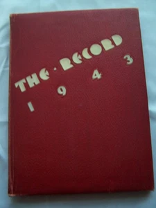 1943 WHEELING HIGH SCHOOL YEARBOOK WHEELING, WEST VIRGINIA THE RECORD - Picture 1 of 1