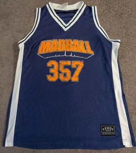 Vintage Madball 357 NYHC Hardcore Blue Basketball Jersey Men's XL - Picture 1 of 5