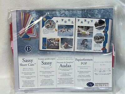 Conjunto de paquete de papel artesanal álbum de recortes formas de color primario temático de fiesta en piscina Foto 1 de 3