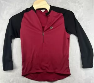 Vintage Pearl Izumi Long Sleeve 1/2 Zip Shirt Bicycling Shirt Burgundy Womens XL - Picture 1 of 5