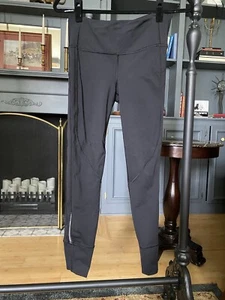 Lululemon Leggings Gr. 6 hohe Leibhöhe schwarz Mesh reflektierend 7/8 Länge - Bild 1 von 10