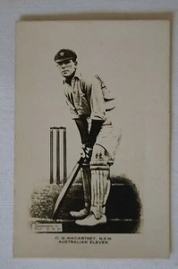 1923-24 - Rare - Vintage - Pals Cricket Card - Real Photo - C.G.Macartney - NSW - Picture 1 of 4