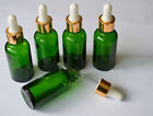 NEW 10pcs 30ml Green Frosted Glass Dropper Bottle To store Essential Oil