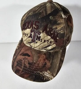 Texas A&M Aggies Camo Adjustable Hat Ball Cap  - Picture 1 of 8