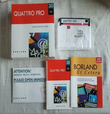 Borland Quattro Pro 3.0 Factory Sealed Software Manuals and Powerpack - Image 1 of 4