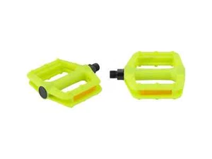 VP COMPONENTS PEDAL VP-536 9/16" Hi-Vis Yellow PAIR FLAT Nylon PLATFORM BMX - Picture 1 of 1