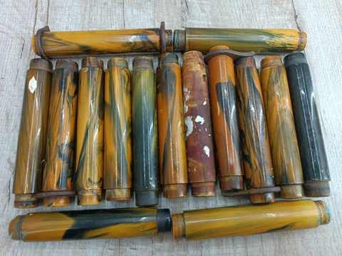 Bakelite parts vintage door handles Germany Catalin Faturan Rosary Cover