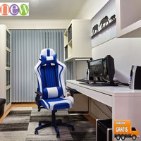 SILLA de Oficina Gaming Profesional Sillon Gaming Asiento PC Cuero Ajustable EU