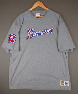 Mitchell & Ness Cooperstown Hank Aaron Atlanta Braves T Shirt 2XL Cotton - Picture 1 of 15
