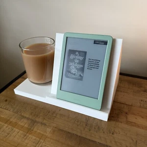 Kindle Stand | Book Stand | Kindle Stand with Snack Bowl | Cup Holder - Picture 1 of 7