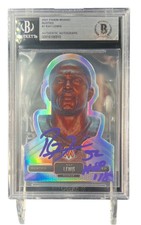 Ray Lewis Signed 2021 Panini Mosaic Busted #1 Card Beckett BAS HOF 18