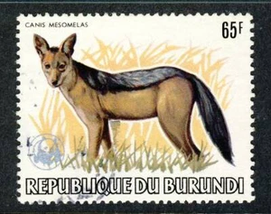BURUNDI 1982,WWF Black-backed jackal Used - Picture 1 of 1