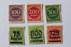 Antique German Weimar Republic, 6 stamps, March-April 1923 Germany