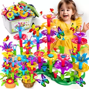 102Pcs Flower Garden Building Toys for Toddler Girls - Stem Toys for 3 4 5 6 Yea - Picture 1 of 11