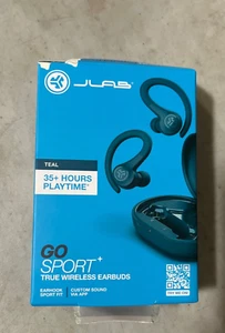 JLab GO Air Sport True Wireless Earbuds Headphones w/ Charging Case - Teal Green - Picture 1 of 3