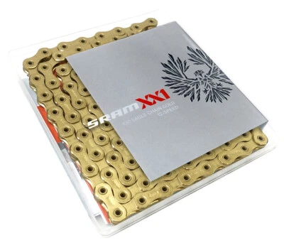 SRAM PC-XX1 Eagle 12-Spd Chain Gold 126L HollowPin PowerLock MTB 12-Speed - image 1 of 2
