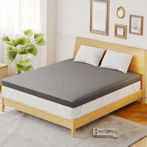 Breathable 3 4Inch Colling Gel Memory Foam Mattress Topper Twin Full Queen King - Picture 1 of 20