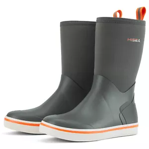 HISEA Hombres Botas de Maza de Media Pantorrilla Impermeables Antideslizantes Pesca Jardín Barro Botas de Lluvia - Imagen 1 de 21