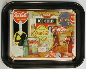 Coca-Cola "Through All The Years Since 1886" Tablett 10 5/8" x 13 1/4" 1985 - Bild 1 von 2