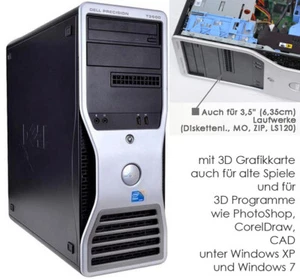 COMPUTER DELL PRECISION T3500 RS-232 LPT DVD-RW BRENNER FÜR CAD WINDOWS XP VIT-6 - Bild 1 von 8