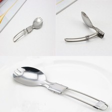Kitchen Outdoor Camping Cookout Picnic Folding  Fork Spoon Foldable Spork