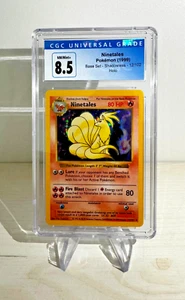 Pokemon Ninetales Holo Base Set Shadowless CGC 8,5 12/102 1999 WOTC Vulnona - Bild 1 von 1